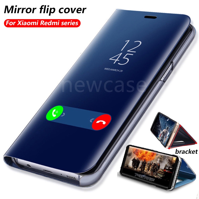 Xiaomi Redmi Note 11 s 11S note11 note11s POCO M4 M 4 Pro M4Pro 5G Mirror Surface Phone Case Clear View Smart Auto Sleep Leather Hard Flip Cover Fashion Casing Stand Holder shockproof Cases