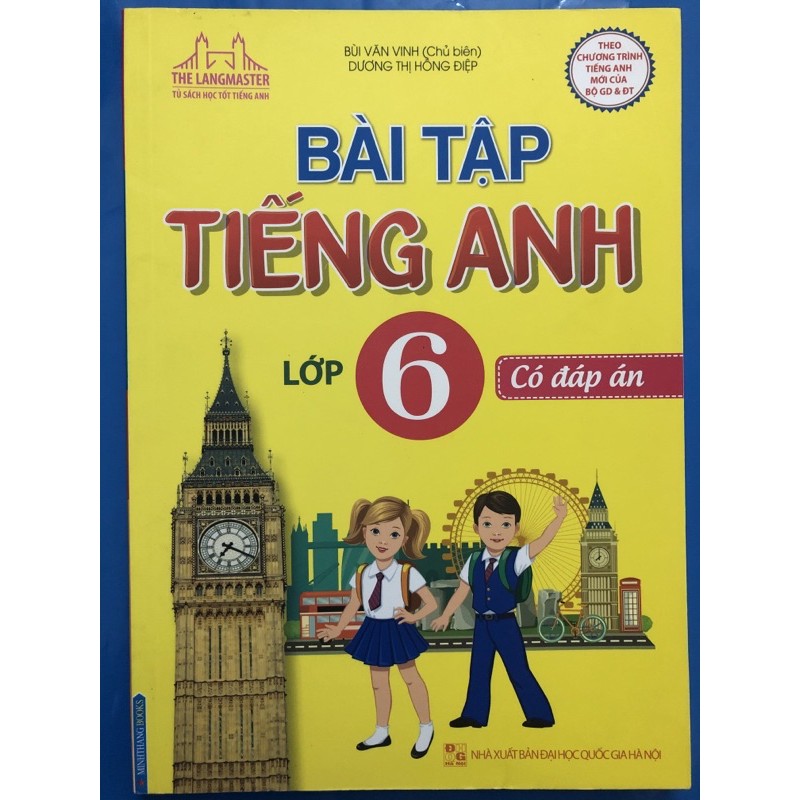 Sách - Bài tập tiếng anh lớp 6 (Có đáp án)