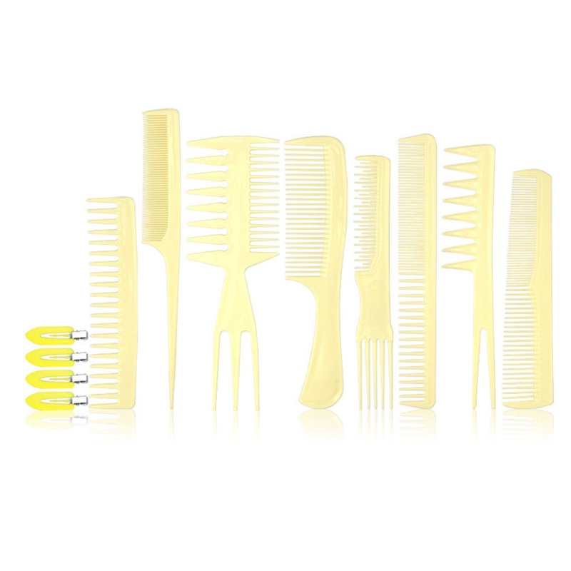 Bộ 12 Lược Cắt Tóc Răng Thưa Chống Tĩnh Điện