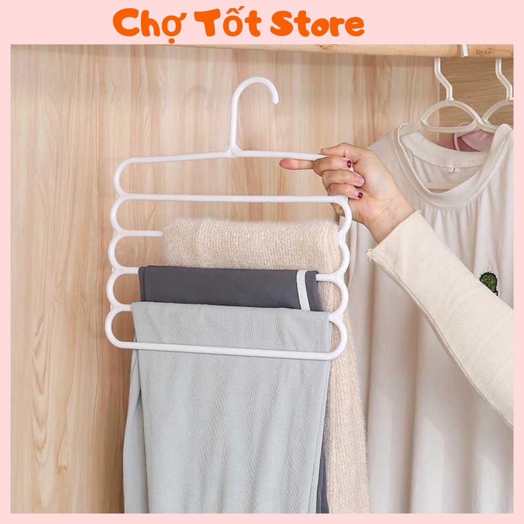 ⛔MẪU MỚI⛔ Móc Treo Quần Áo Nhiều Tầng Bằng Nhựa 88203 Chợ Tốt Store