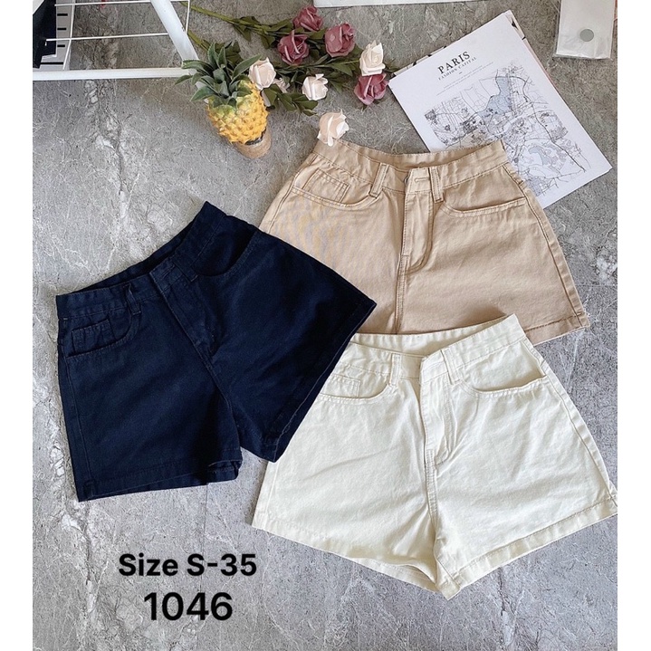 Quần Short Kaki Nữ Chất Mềm Mịn 3 Màu Size Từ S Đến 35