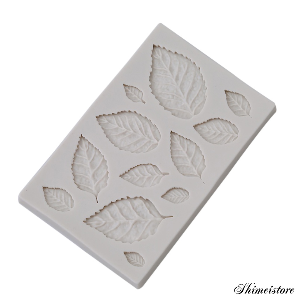 Khuôn Silicone Làm Bánh Hình Chiếc Lá Chịu Nhiệt Tốt Tiện Dụng