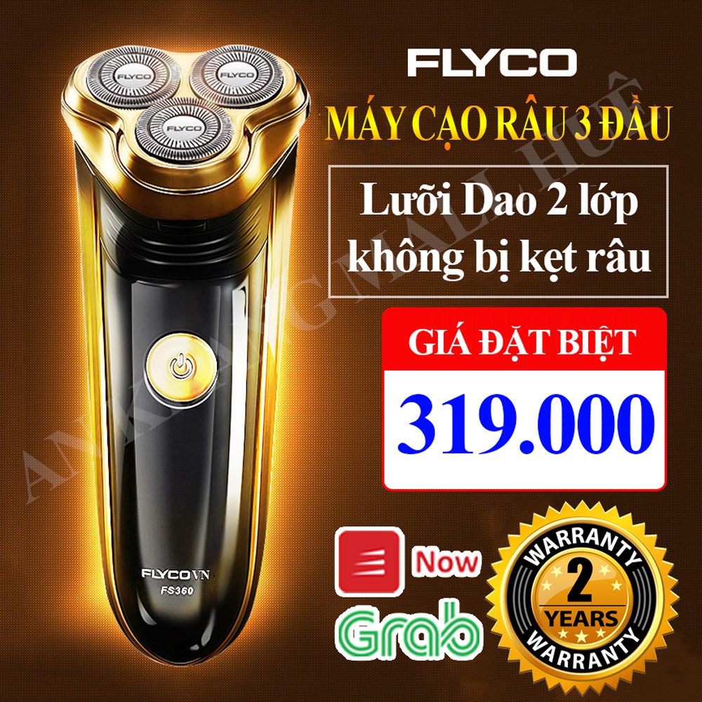 Máy Cạo Râu Đa Năng ✅ FreeShip ✅ Flyco 3 Lưỡi Kép FS360VN Hàng Chính Hãng - Gumihoso -