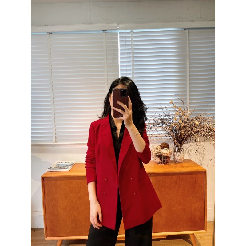 Damaris Blazer / Áo Blazer vạt đắp chéo | BigBuy360 - bigbuy360.vn