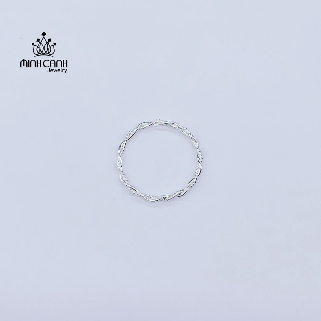 Nhẫn Bạc Nữ Xoắn Thừng - Minh Canh Jewelry