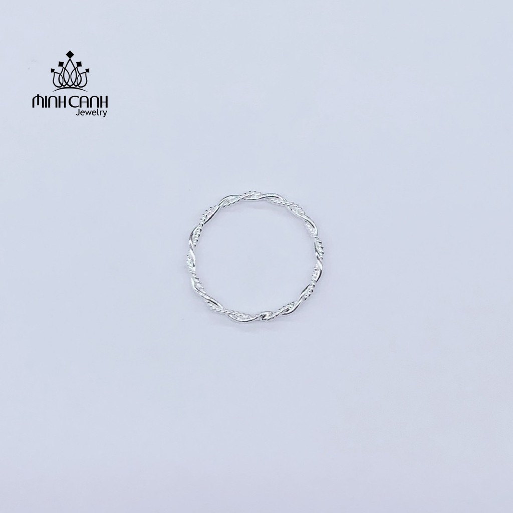 Nhẫn Bạc Nữ Xoắn Thừng - Minh Canh Jewelry