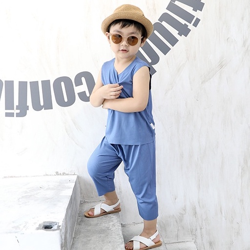 [MINKYMOM 2022] BỘ ĐỒ SÁT NÁCH QUẦN DÀI THUN TĂM LẠNH MINKY MOM QUẢNG CHÂU CHO BÉ