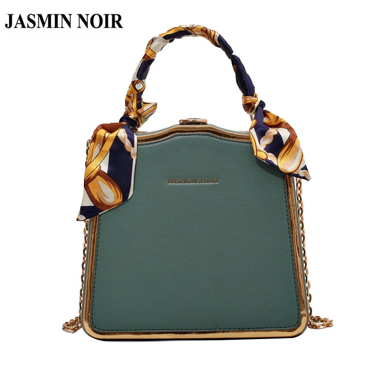 Túi Xách JASMIN NOIR Da PU Hình Hộp Jasmin 2022 Cho Nữ