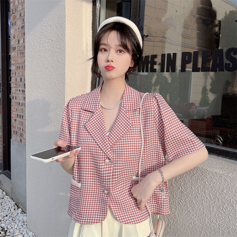 Áo Khoác Mỏng Dáng Ngắn Phong Cách Pháp Thời Trang Cho Nữ