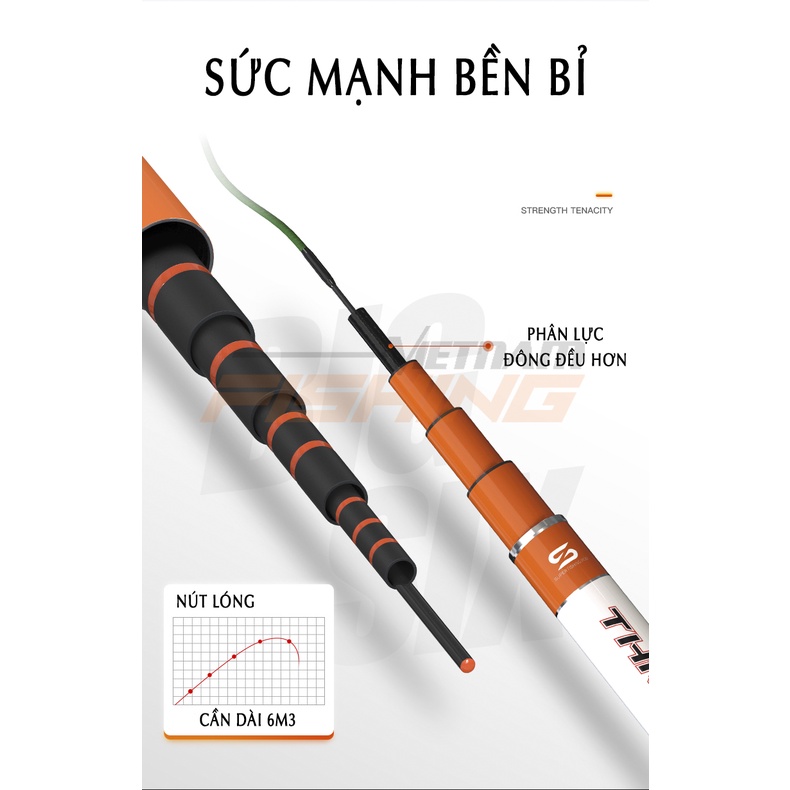 Cần Câu Đài Handing La Văn Cương 5m4  - Hàng chính hãng