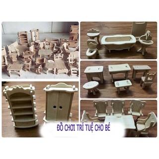 Bộ xếp hình gỗ loại 1 đồ chơi trí tuệ
