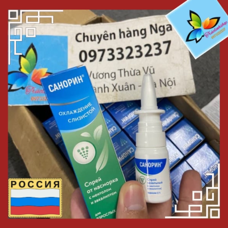 xịt xoang mũi sanorin Nga 10ml