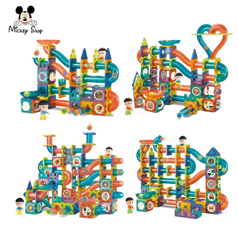 Xếp hình Nam Châm Magnetic Blocks cao cấp 73pc - Hàng chính KUB