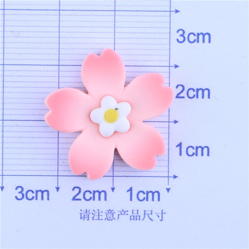 Bộ 10 Phụ Kiện Kẹp Tóc/Dây Đeo Điện Thoại Bằng Resin Hình Gấu/Hoa Anh Đào/Chú Chó Dễ Thương DIY