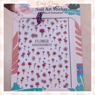 Hình dán móng hình hoa - Nail art sticker