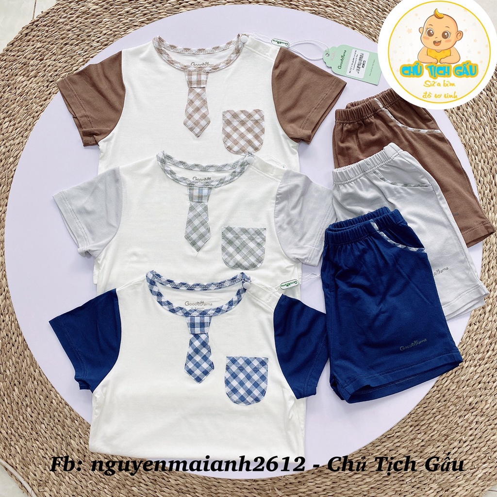 Bộ quần áo cộc tay cho bé hãng Goodmama