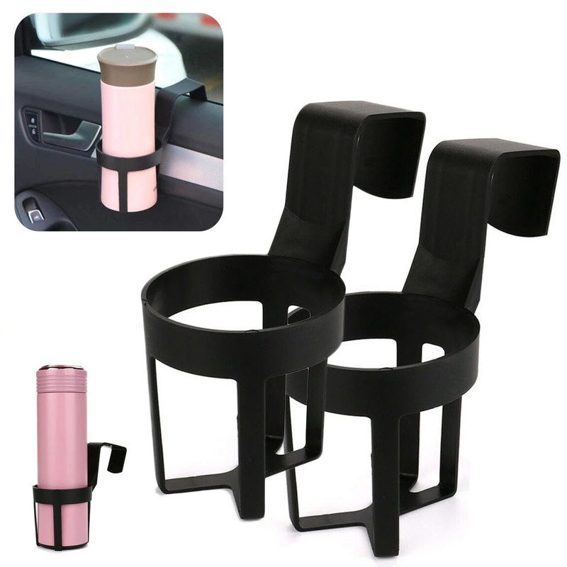Giá Đỡ Cốc Nước/Cốc Nước Gắn Cửa Sổ Xe Hơi Màu Đen 2 Kiểu