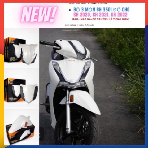 [motorart] 3 Món SH 350i Cho SH 2020-2022 Chính Hãng MOTORART Gồm Mão 350i, Mặt Nạ 350i, Dè 350i (Bán Lẻ Từng món) Ảnh t