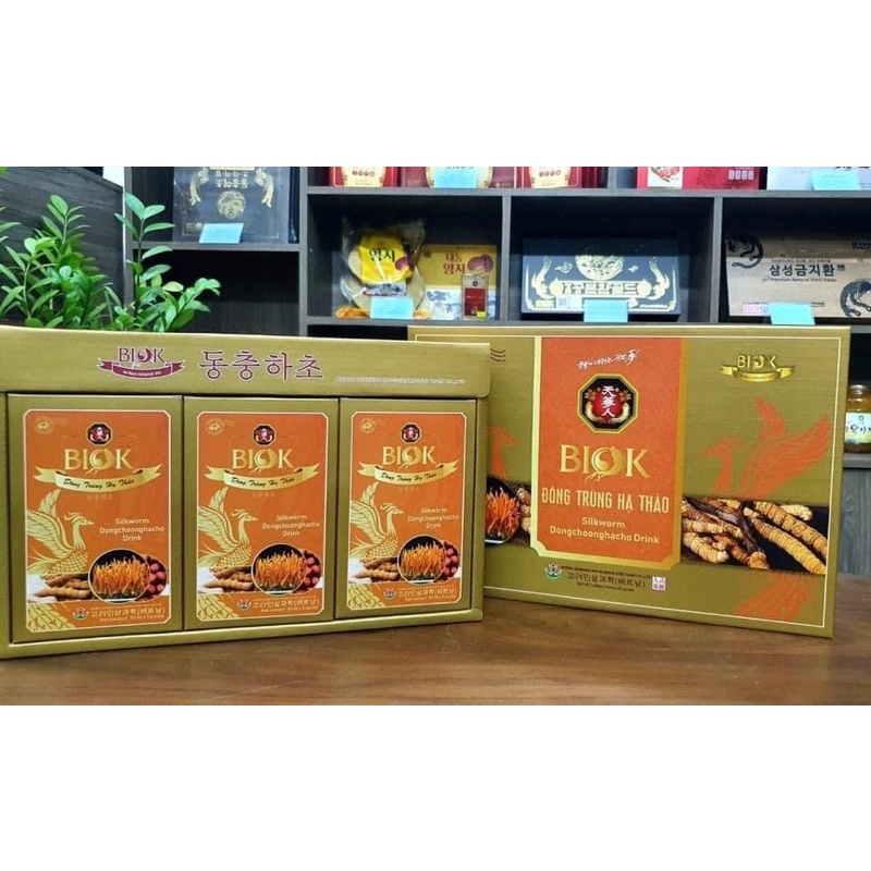 [ HÀNG MỚI VỀ ] Nước Đông Trùng Hạ Thảo Biok Hộp 15 Gói * 70ml