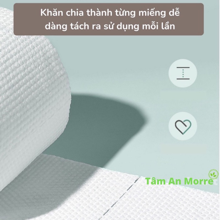 Khăn lau mặt dùng 1 lần lau khô, lau ướt, Khăn giấy đa năng - #khanlaumatkho