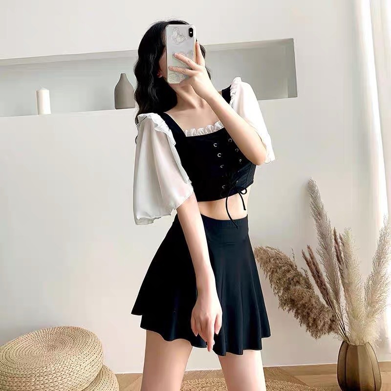 [Có sẵn] Set đồ bơi bikini tay cánh tiên có dây điều chỉnh rộng chật ~ ORRIN CLOSET | BigBuy360 - bigbuy360.vn