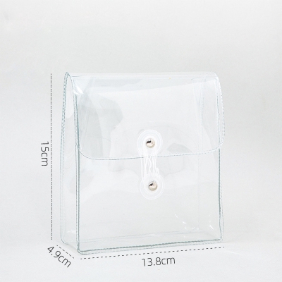 Túi đựng bút, mỹ phẩm trong suốt nhỏ gọn chống nước kiểu dáng sáng tạo tiện lợi hình chữ nhật - Túi Bút TMBOOKS