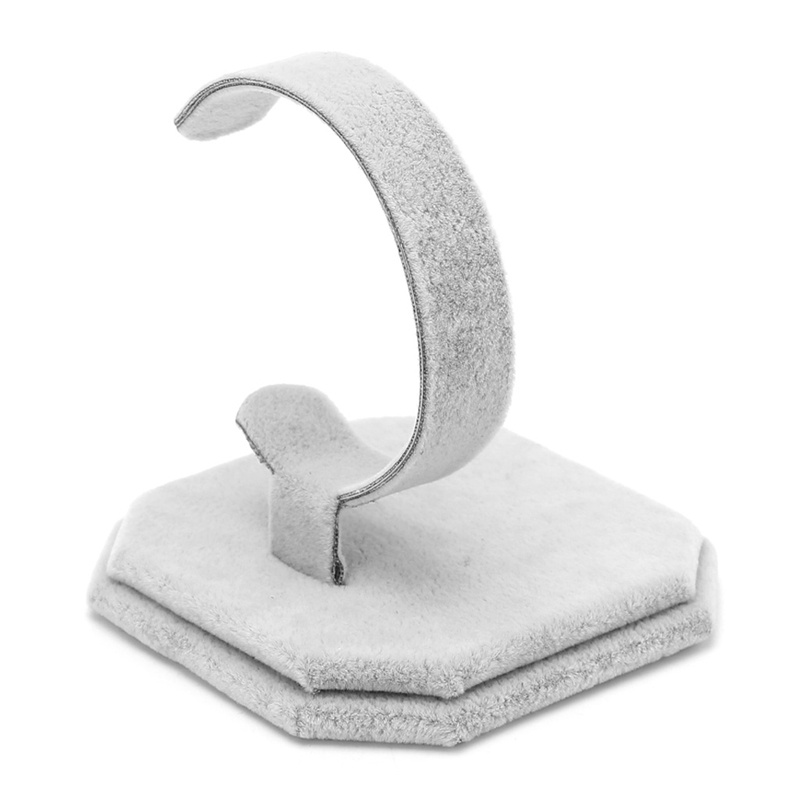 Giá Nhung Chữ C Trưng Bày Trang Sức / Đồng Hồ Tiện Dụng Mới