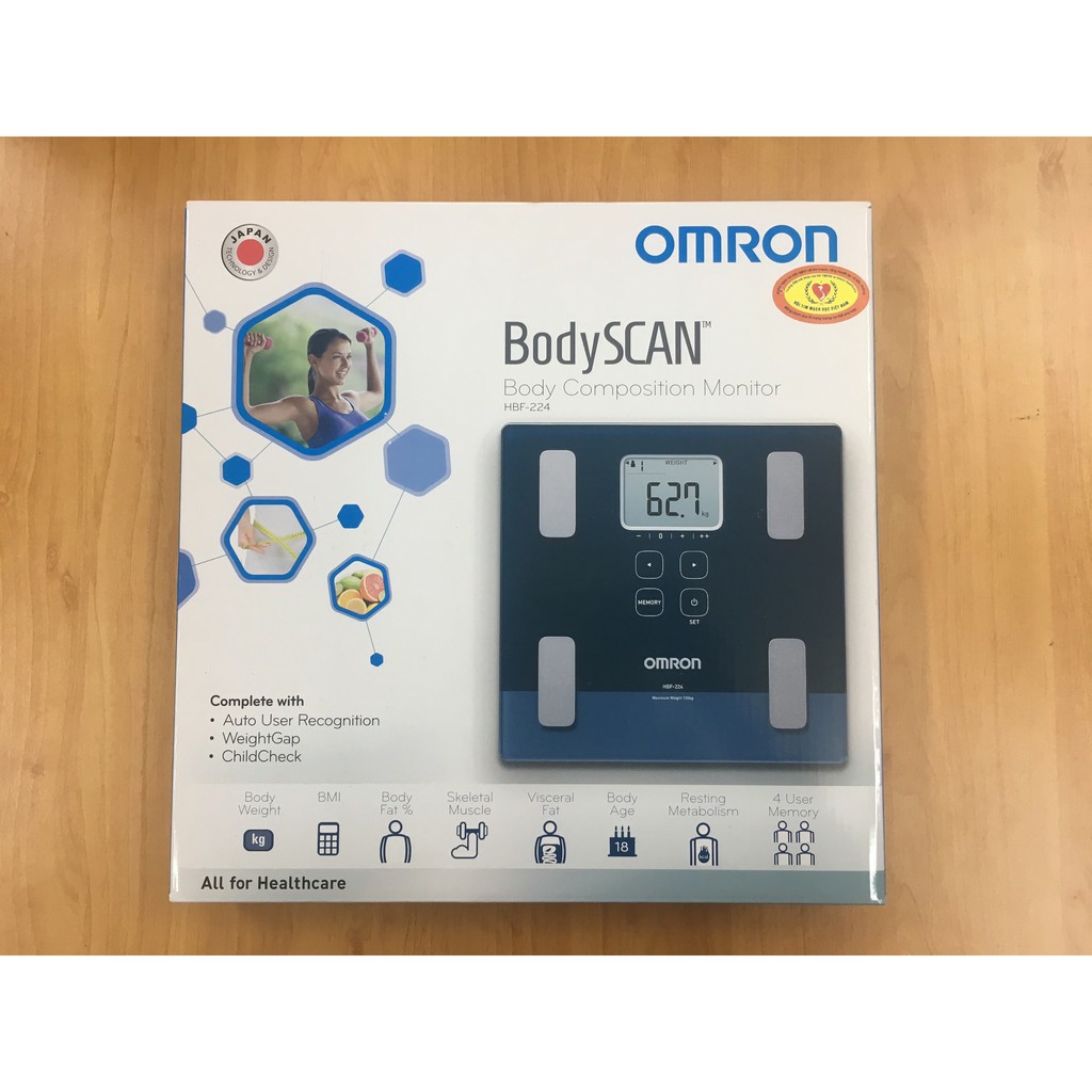 CÂN ĐO LƯỢNG MỠ OMRON HBF 224