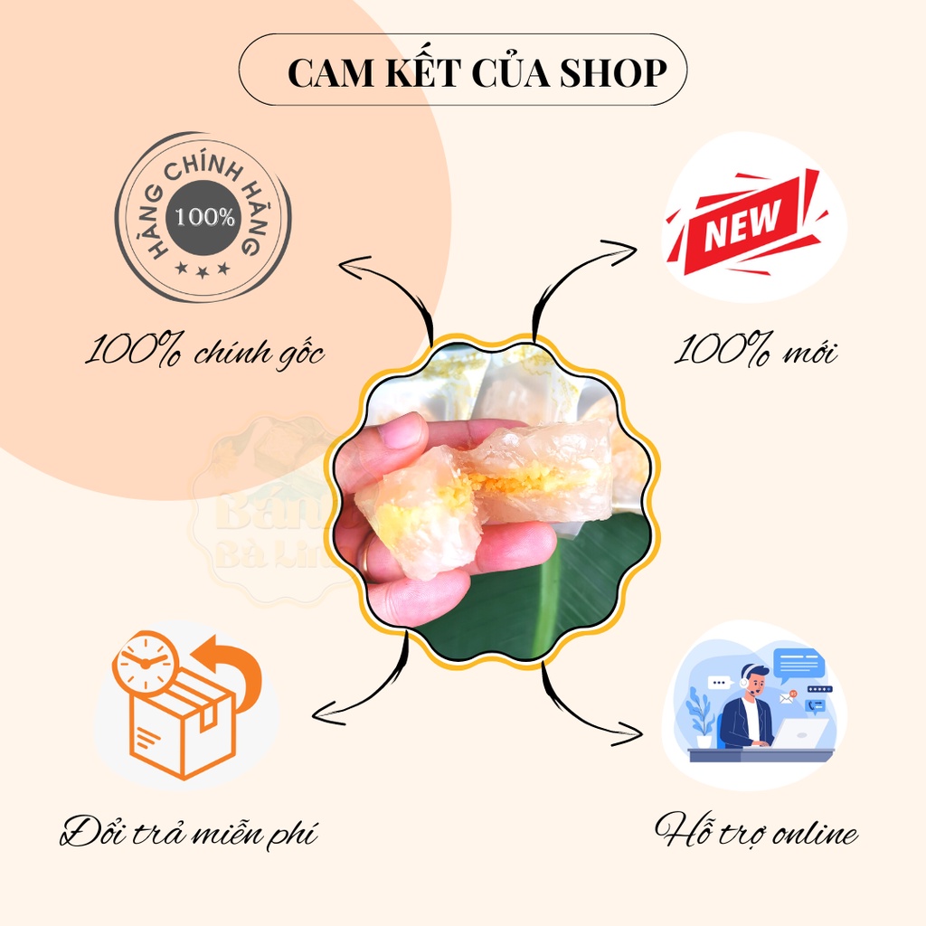 Bánh Phu Thê  Đặc Sản Đà Nẵng, 10 Cái, Hương Vị Truyền Thống 100 Năm - Bánh Bà Linh