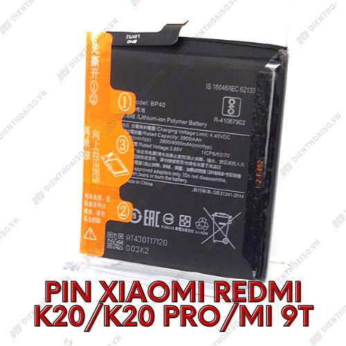 Pin dùng cho máy xiaomi redmi k20 ,k20 pro, mi 9t