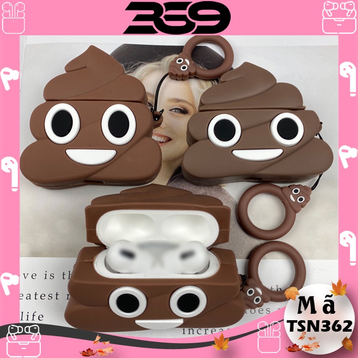 Ốp Airpods 1/2/3/Pro cục Shit, Case Airpods dễ thương - Mã TSN362