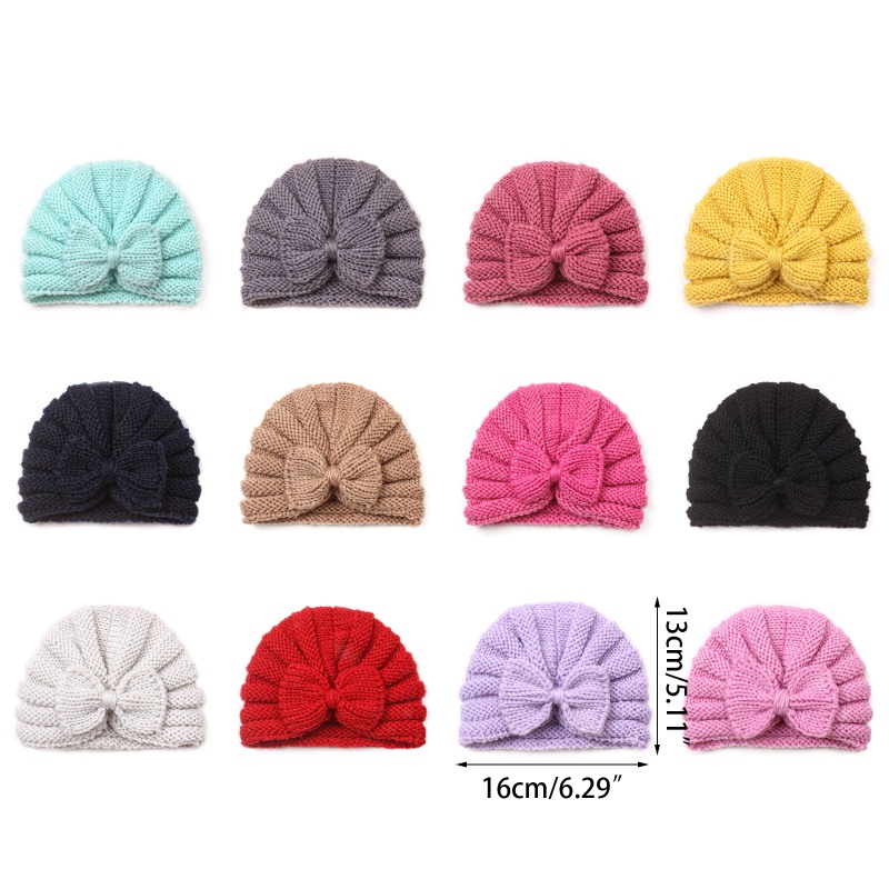 Mũ beanie Đan Tay Thủ Công Thắt Nút Thời Trang Cho Bé Gái