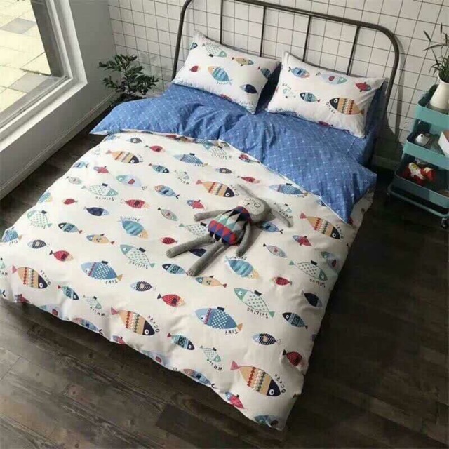 FREESHIP 99K TOÀN QUỐC_MẪU BÁN CHẠY- SET CHĂN GA GỐI COTTON POLY 4 MÓN