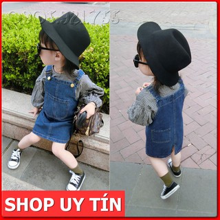 [SALE] QJ18⚡Size100-140⚡Quần Yếm cho bé gái, kiểu dáng đơn giản⚡HÀNG QUẢNG CHÂU CAO CẤP⚡
