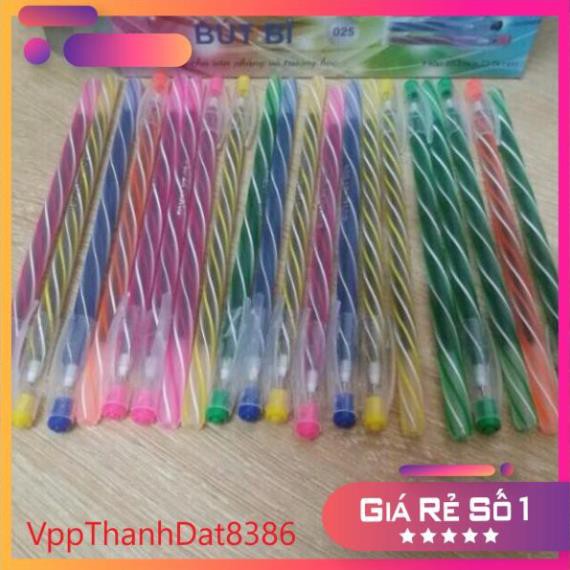 (Sale)  Sỉ hộp 20 chiếc bút bi nến dài siêu trơn nét nhỏ