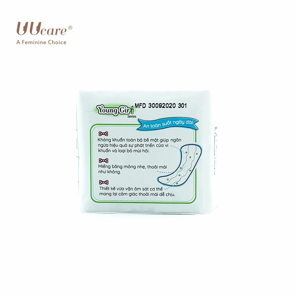 Băng vệ sinh UUcare Young Girl Hàng ngày 15.5cm 20 Miếng/Gói