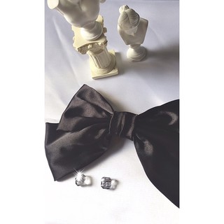 Scrunchies/ Kẹp tóc/ Cài tóc phi bóng đen