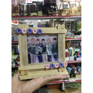 Khung ảnh bằng que kem handmade