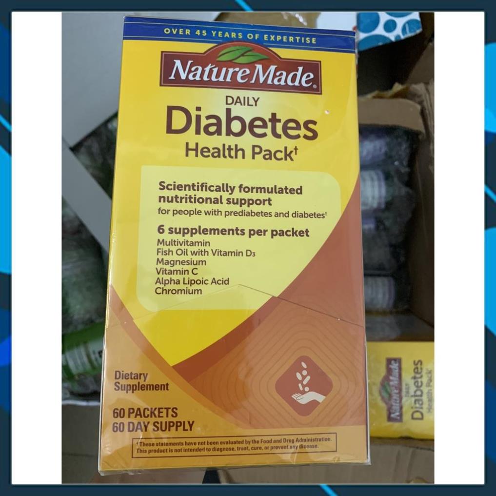 Vitamin Cho Người Tiểu Đường Nature Made Diabetes Health Pack 60 Gói Mỹ