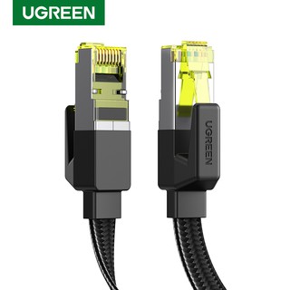 Cáp mạng Ethernet UGREEN Cat7 cho bộ định tuyến Cáp máy tính xách tay RJ45 10Gbps (Cáp dài phẳng / Nailon)