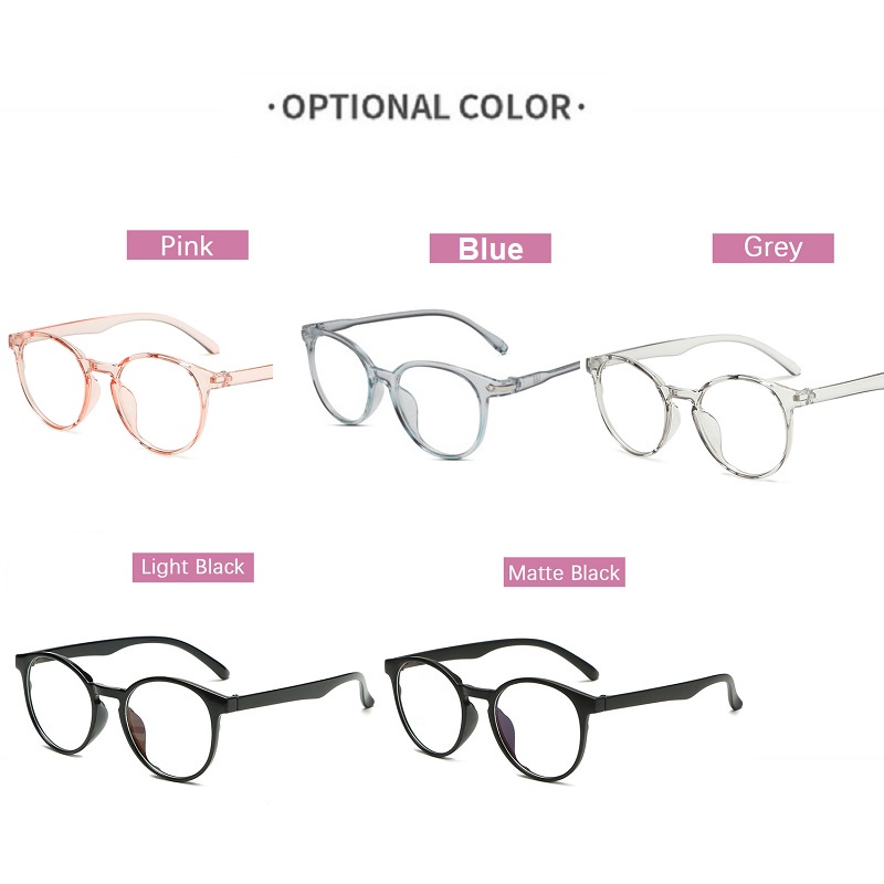 Trong Suốt Mắt Kính Gọng Tròn Chống Tia Sáng Xanh Cho Nam Và Nữ | BigBuy360 - bigbuy360.vn