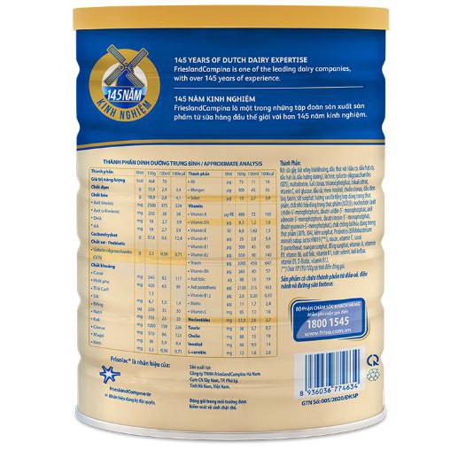 Sữa Frisolac Gold số 3 1,4kg (sản xuất tại Việt Nam)