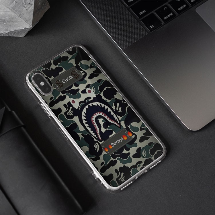 Ốp lưng phong cách hình bape Ốp ôm máy Iphone 7/8/8Plus/X/Xs/Xs Max/11/11 Promax/12/12 Promax BAPPOD00116