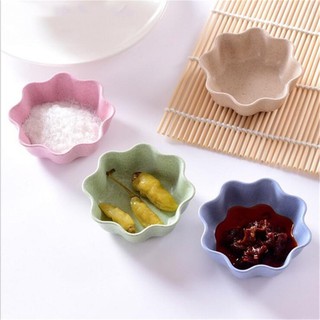 Bát ăn dặm lúa mạch hình hoa (nhiều màu)