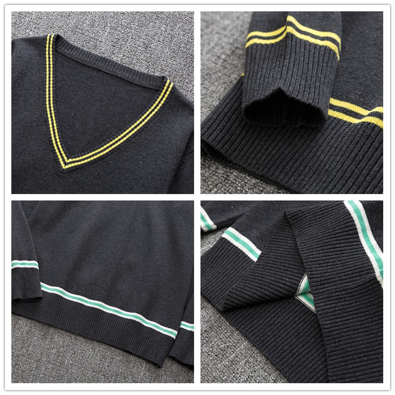 Áo sweater tay dài cổ chữ V