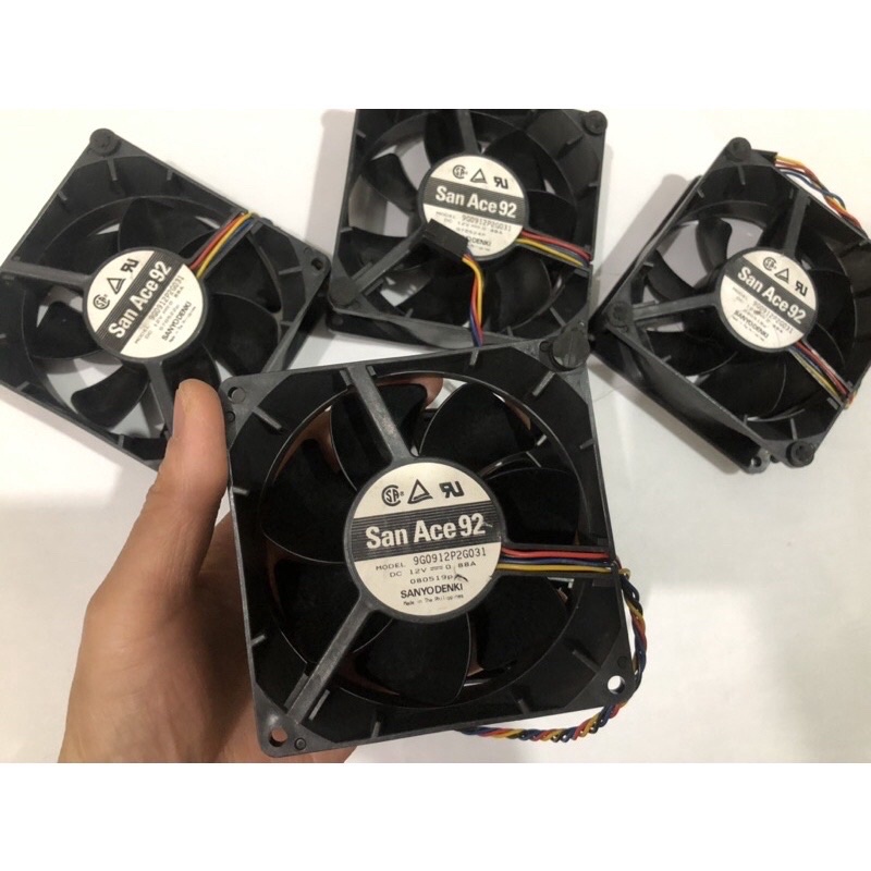 Fan 9cm Delta 12V (2.5, 1.43, 0.2A, 0.4A, 0.6A) có jack cắm