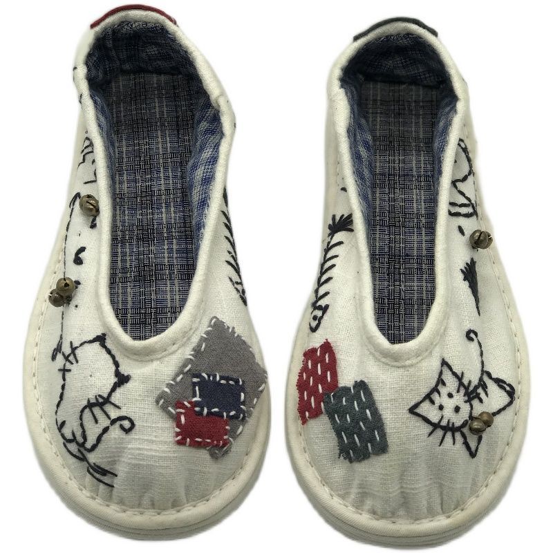 Giày Vải Mũi Tròn Phong Cách Retro Cho Nữ Size 35-40 2 Kiểu