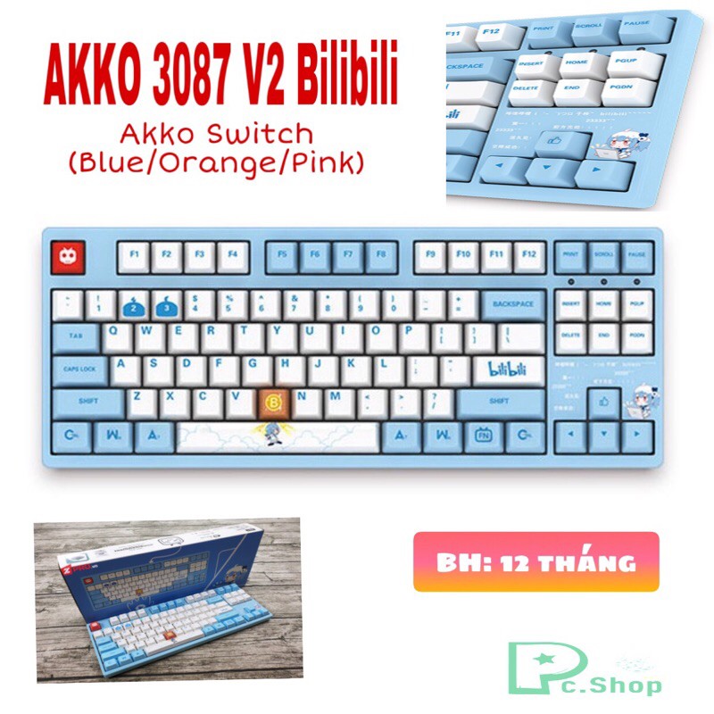 Bàn phím cơ AKKO 3087 v2 Bilibili (Akko switch) | WebRaoVat - webraovat.net.vn