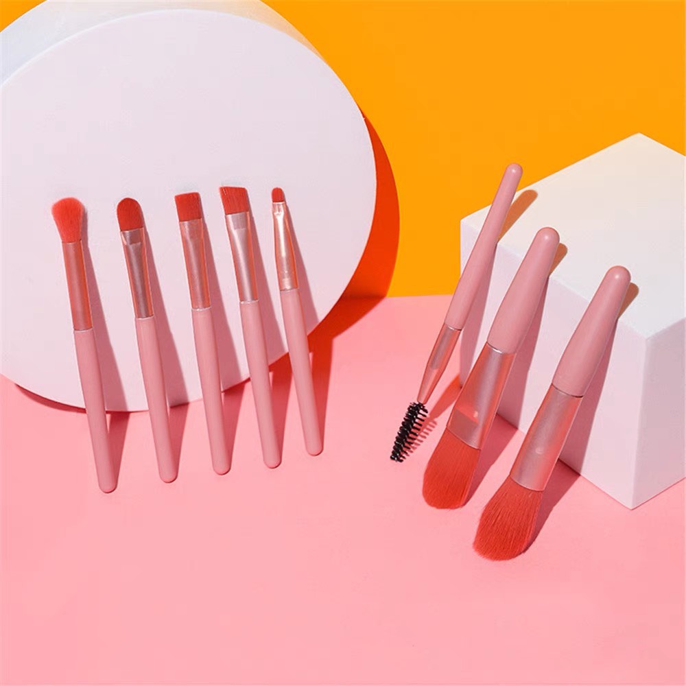 Set 8 cọ đánh phấn trang điểm kèm túi khóa kéo tiện lợi