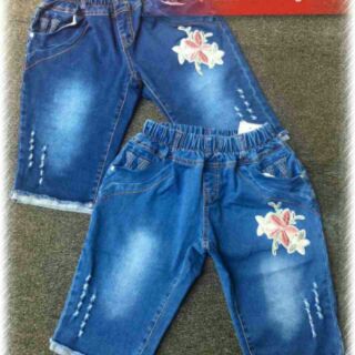 Quần jean lửng bé gái Size đại